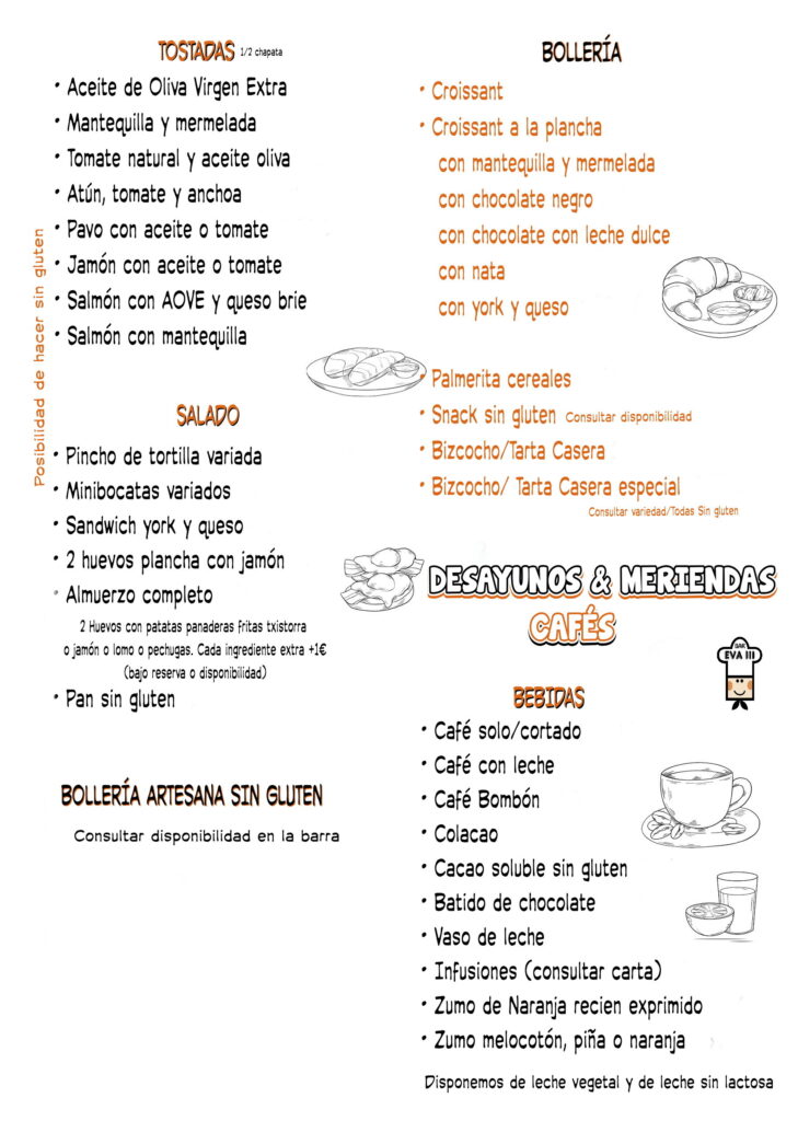 Desayunos Bar Eva III